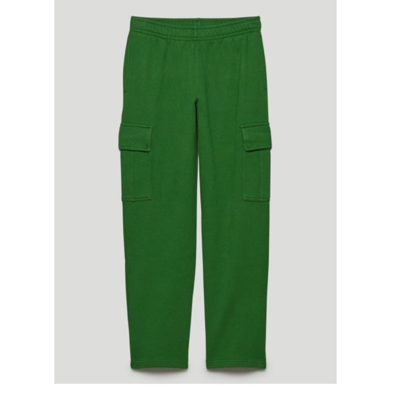 Aritzia COZY FLEECE MEGA CARGO SWEATPANT Green - Picture 1 of 3